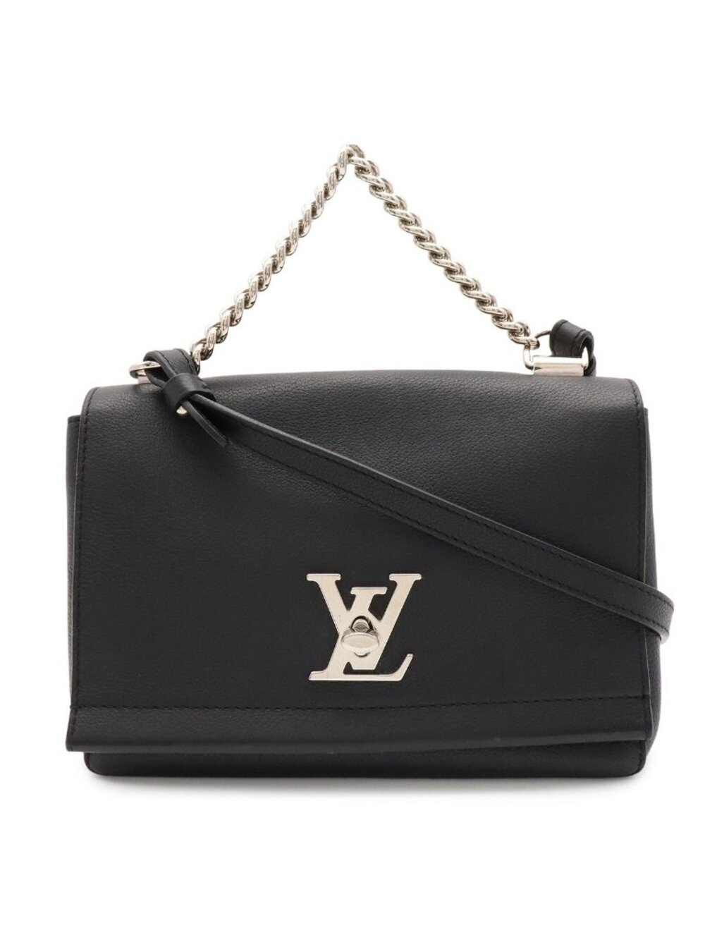 Louis Vuitton Lockme II 2 BB Shoulder Bag 2-Way Chain Handle Noir Black